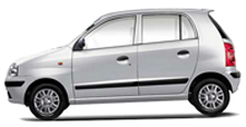 Sleek Silver Santro